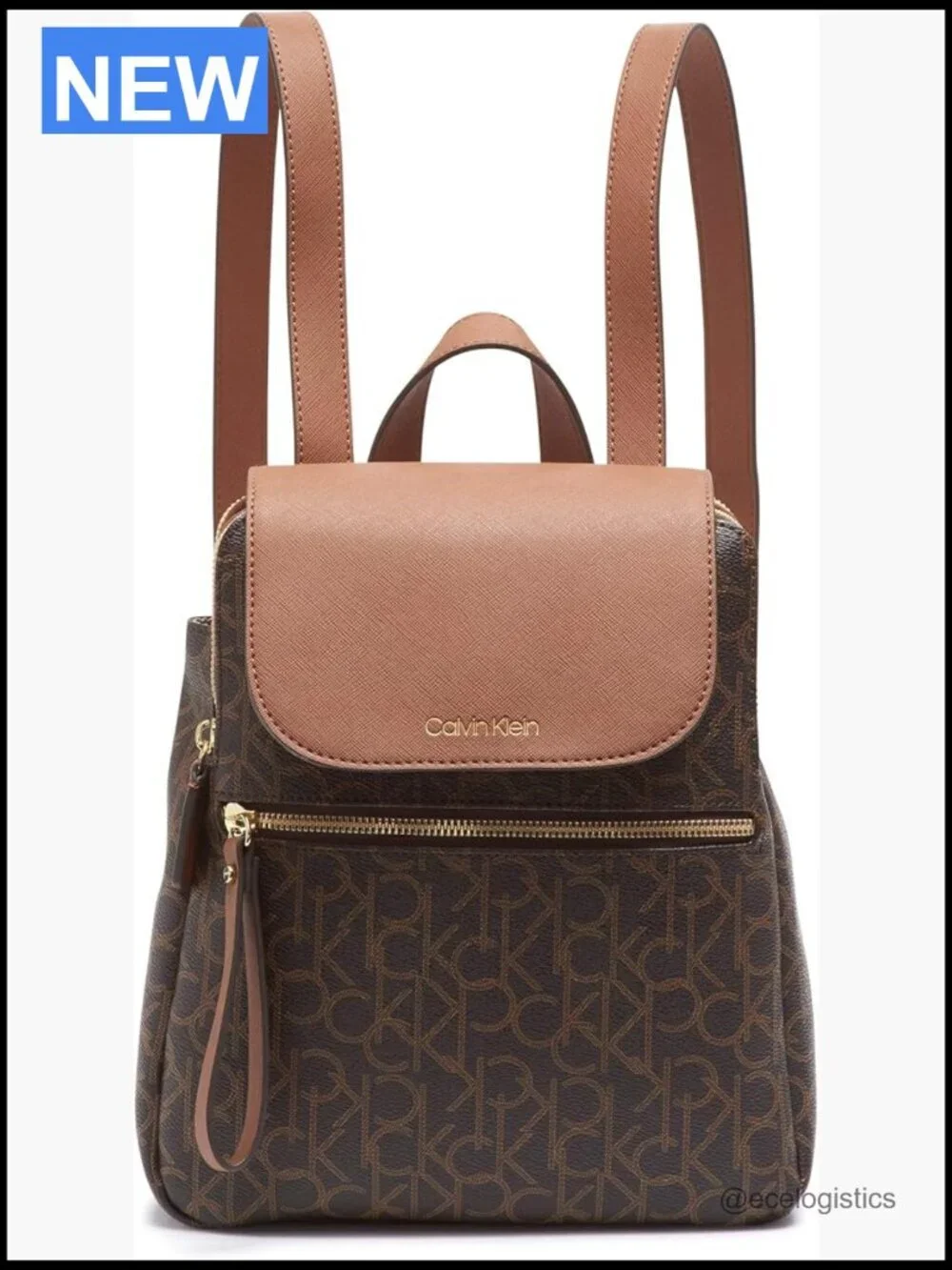 Signature Backpack with Flap Closure, Adjustable Straps, and Multiple Pockets